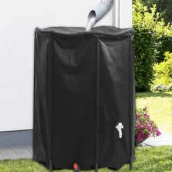 vidaXL Vattentank med kran vikbar 1350 L PVC