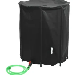 Clearance Vattentank med kran vikbar 1250 L PVC Regntunnor