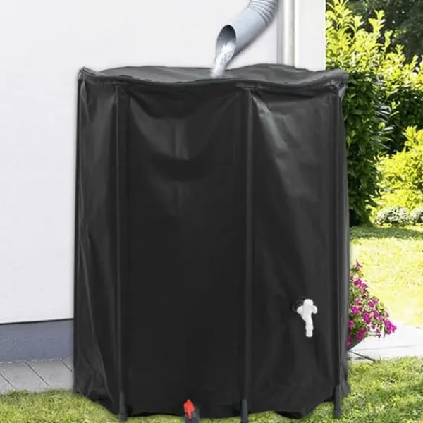 Sale Vattentank med kran vikbar 1250 L PVC Regntunnor