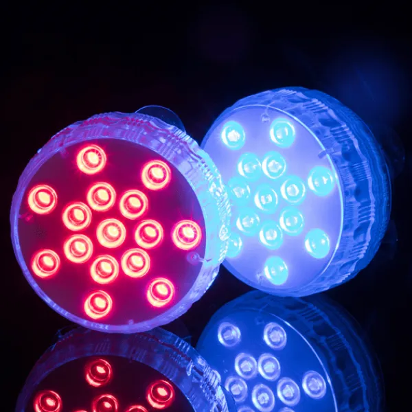 Discount Vattentäta RGB LED-lampor för pool 4-pack med fjärrkontroll Pool- & Spatillbehör