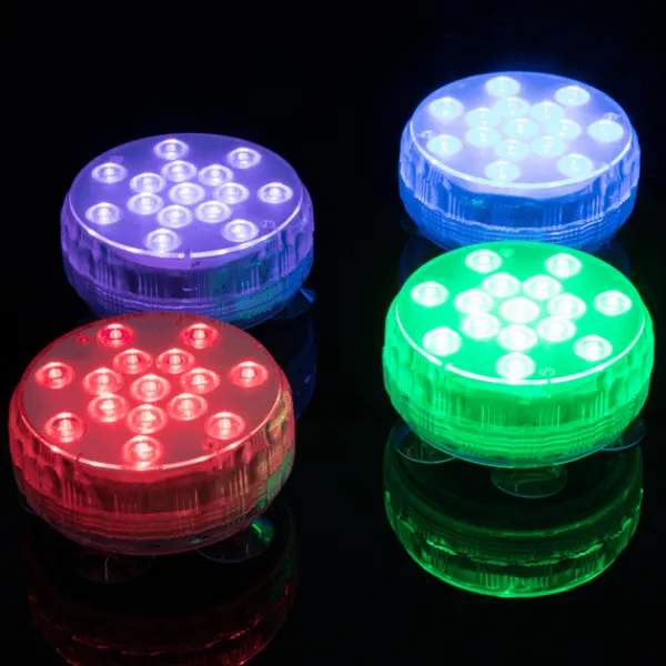 Discount Vattentäta RGB LED-lampor för pool 4-pack med fjärrkontroll Pool- & Spatillbehör