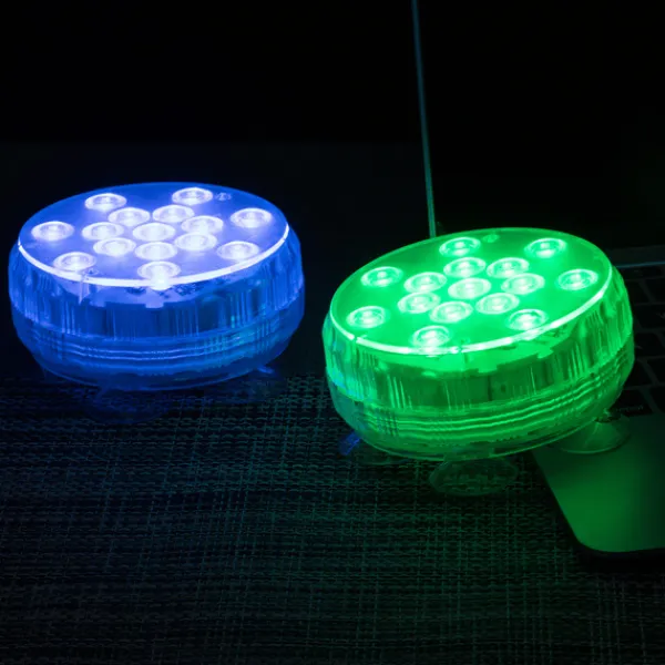 Discount Vattentäta RGB LED-lampor för pool 4-pack med fjärrkontroll Pool- & Spatillbehör