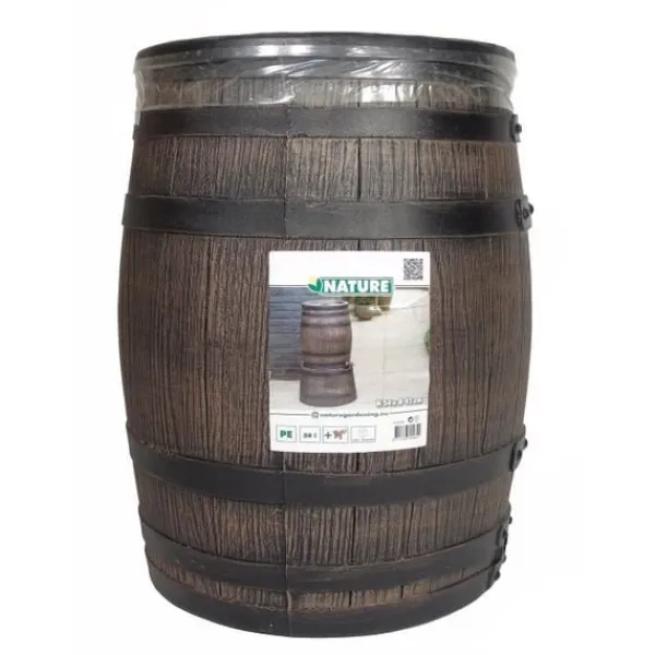 Vattenuppsamlare - NATURE - Tunna - 50 liter - Rotationsgjuten PE - Tillbehör ingår