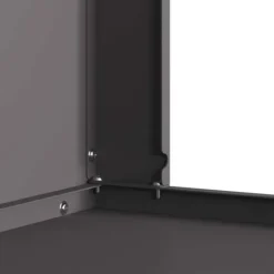 Clearance Vedeldad eldhäll med skorsten - Utomhus eldstad i svart stål | Storlek: 60x40x96 cm Öppna Spisar