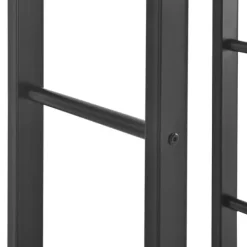 [en.casa] Vedförvaring vedställ 40x100x25cm stål svart