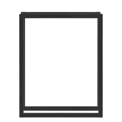 Online Vedförvaring vedställ 80x100x25cm stål svart Tillbehör Till Vedeldade Kaminer & Öppna Spisar