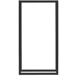 [en.casa] Vedförvaring vedställ 80x150x25cm stål svart