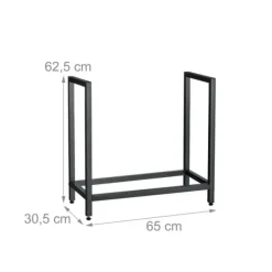 Outlet Vedförvaring, 62,5x65x30,5 cm Tillbehör Till Vedeldade Kaminer & Öppna Spisar