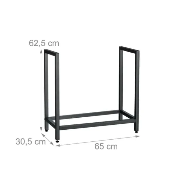 Outlet Vedförvaring, 62,5x65x30,5 cm Tillbehör Till Vedeldade Kaminer & Öppna Spisar