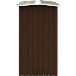Vedskjul i galvaniserat stål - Stabil och väderbeständig vedförvaring | Färg: Brun | Storlek: 172x91x154 cm Skjul, Garage & Carports