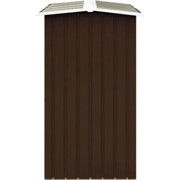 Vedskjul i galvaniserat stål - Stabil och väderbeständig vedförvaring | Färg: Brun | Storlek: 172x91x154 cm Skjul, Garage & Carports