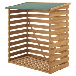Online Vedskjul vedställ 123x116x64 cm Skjul, Garage & Carports