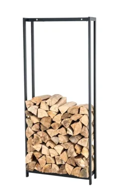 Online Vedstativ Skog 175x45 cm 25 x 45 x 175 cm 1 Tillbehör Till Vedeldade Kaminer & Öppna Spisar
