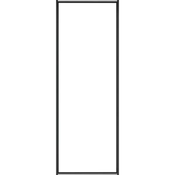 Discount Vedställ & vedkorgar - Living Vedställ matt svart 110x28x312 cm stål Tillbehör Till Vedeldade Kaminer & Öppna Spisar