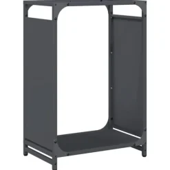 Discount Vedställ antracit 44x28x65 cm kallvalsat stål Tillbehör Till Vedeldade Kaminer & Öppna Spisar