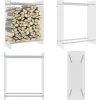 Vedställ genomskinlig 80x35x100 cm härdat glas - Vedställ - Ved Ställ - Home & Living