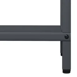 Vedställ i kallvalsat stål - Elegant vedförvaring | Färg: Antracit | Storlek: 40x25x120 cm