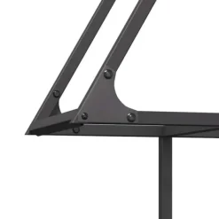 Vedställ i kallvalsat stål – Robusta vedförvaringslösning | Storlek: 80x25x90 cm | Färg: Svart