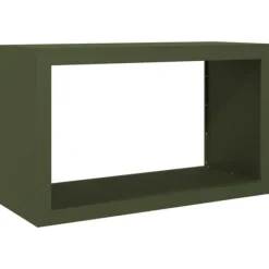 Outlet Vedställ i stål för vedförvaring - Slitstarkt och väderbeständigt | Färg: Grön | Storlek: 100x40x60 cm Tillbehör Till Vedeldade Kaminer & Öppna Spisar