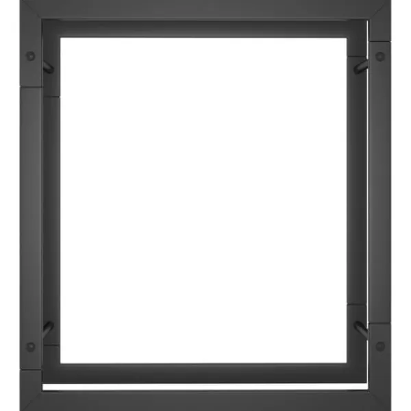 Outlet Vedställ matt svart 50x28x56 cm stål Tillbehör Till Vedeldade Kaminer & Öppna Spisar