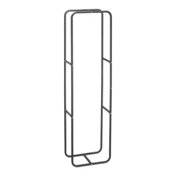 Vedställ, Metall, 100x40x25 cm, Antracit Tillbehör Till Vedeldade Kaminer & Öppna Spisar