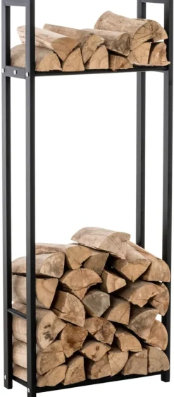 Outlet Vedställ Snow 150x80x25 25 x 80 x 150 cm 1 Tillbehör Till Vedeldade Kaminer & Öppna Spisar