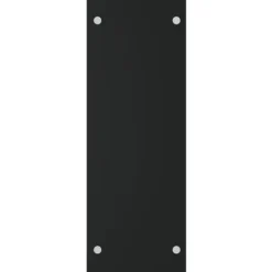 Hot Vedställ svart 40x35x100 cm härdat glas Tillbehör Till Vedeldade Kaminer & Öppna Spisar