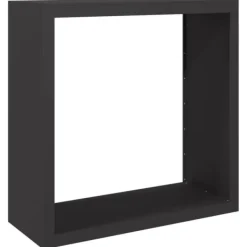 vidaXL Vedställ svart 100x40x100 cm stål