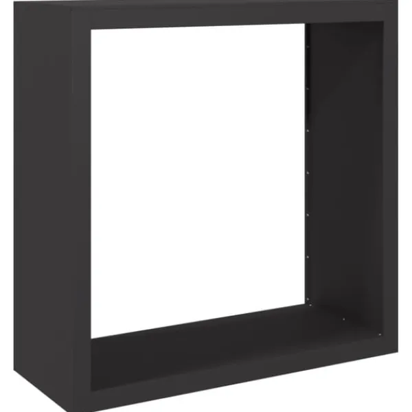 vidaXL Vedställ svart 100x40x100 cm stål