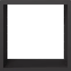 vidaXL Vedställ svart 100x40x100 cm stål