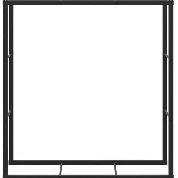 vidaXL Vedställ svart 110x30x116 cm stål