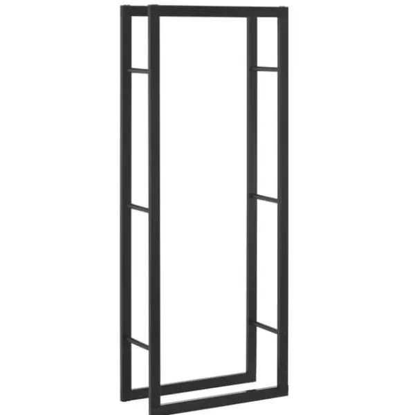 New Vedställ Täby vedförvaring 60x25x150 cm stål Tillbehör Till Vedeldade Kaminer & Öppna Spisar