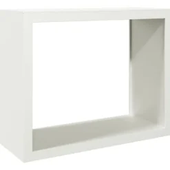 Outlet Vedställ vit 100x40x80 cm stål Tillbehör Till Vedeldade Kaminer & Öppna Spisar