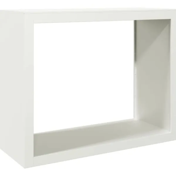 Outlet Vedställ vit 100x40x80 cm stål Tillbehör Till Vedeldade Kaminer & Öppna Spisar