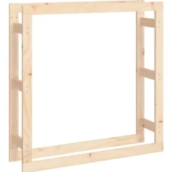 Discount Vedställ 100x25x100 cm massiv furu Tillbehör Till Vedeldade Kaminer & Öppna Spisar