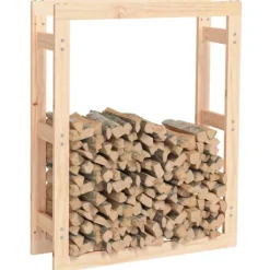 vidaXL Vedställ 80x25x100 cm massiv furu