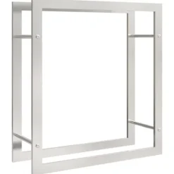 vidaXL Vedställ 80x28x86 cm rostfritt stål