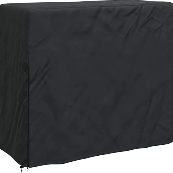 Outlet Vedställsskydd Enfärgad Svart 61 x 122 x 106 cm tyg Tillbehör Till Vedeldade Kaminer & Öppna Spisar