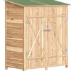 New Verktygsskjul med Bänkbord, Tällved, 140 x 75 x 157 cm Skjul, Garage & Carports