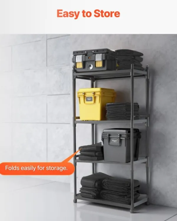 Online Översvämningsbarriär - Vattenaktiverade sandfria översvämningspåsar 4-pack - Återanvändbara - Storlek 153 x 21 cm - För dörrar/källare/garage Beredskapsplaner