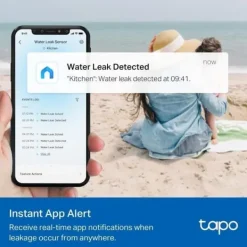 TP-Link Översvämningsdetektor - - Tapo T300 - Larm 90 dB - IP66 - Trådlös