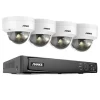Övervakningskamera, 6MP upplösning, rörelsedetekteringsteknik,8CH NVR 4Pcs Kamera, Ingen