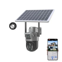 Clearance Övervakningskamera, Solenergi, IP66 Vattentät,4G Säkerhetsmonitorer & Videokameror