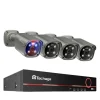 Övervakningskamerasystem, 8-kanal, Tvåvägskommunikation,8CH 4PCS 8MP KAMERA, Ingen inbyggd HDD
