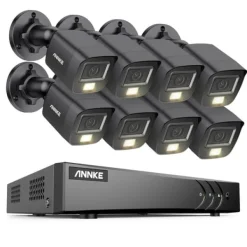 Best Övervakningskamerasystem, 5MP upplösning, väderbeständig design,8CH DVR 8Pcs Kit, Ingen Säkerhetsmonitorer & Videokameror