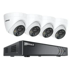 Övervakningssystem, 5MP Ultra HD, 8 Kanaler,1T, 4Pcs Kamerasatser Säkerhetsmonitorer & Videokameror