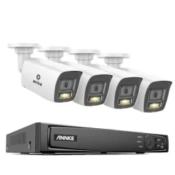 Övervakningssystem, 8MP upplösning, Ström över Ethernet,2T, I91DH 8mp 4st Mic