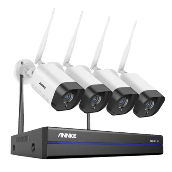 Best Övervakningssystem, 5MP upplösning, fjärrövervakning,Ingen, 8CH NVR 4Pcs Kamera Säkerhetsmonitorer & Videokameror