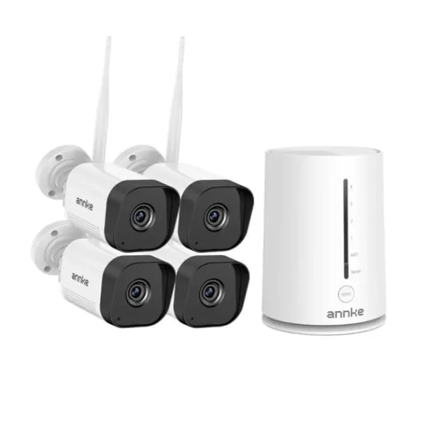 Best Övervakningssystem, Trådlös teknik, Nattseende förmåga,4PCS Kamera Säkerhetsmonitorer & Videokameror