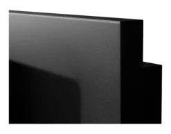 Vägghängd biokamin med glas 65x40x12 cm Flamreglering Mattsvart Vedeldade Kaminer